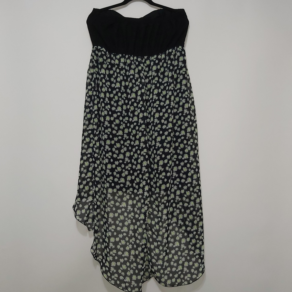 Black hi-low dress - Picture 3 of 4